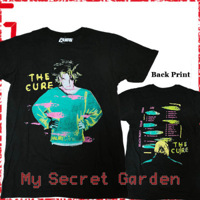 The Cure - Beach Party Tour '86 Official Unisex Premium Carbon T-Shirt ( Men S, M, L, XL ) ***READY TO SHIP from Hong Kong***